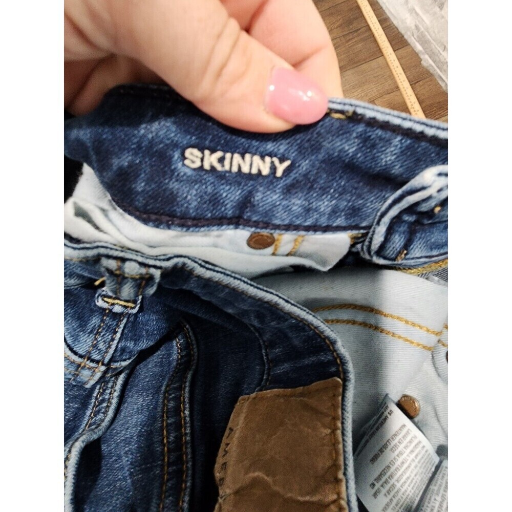 American Eagle Next Level Flex Men Teen Skinny Slim Jeans Sz 30x32 Daek - Picture 11 of 11